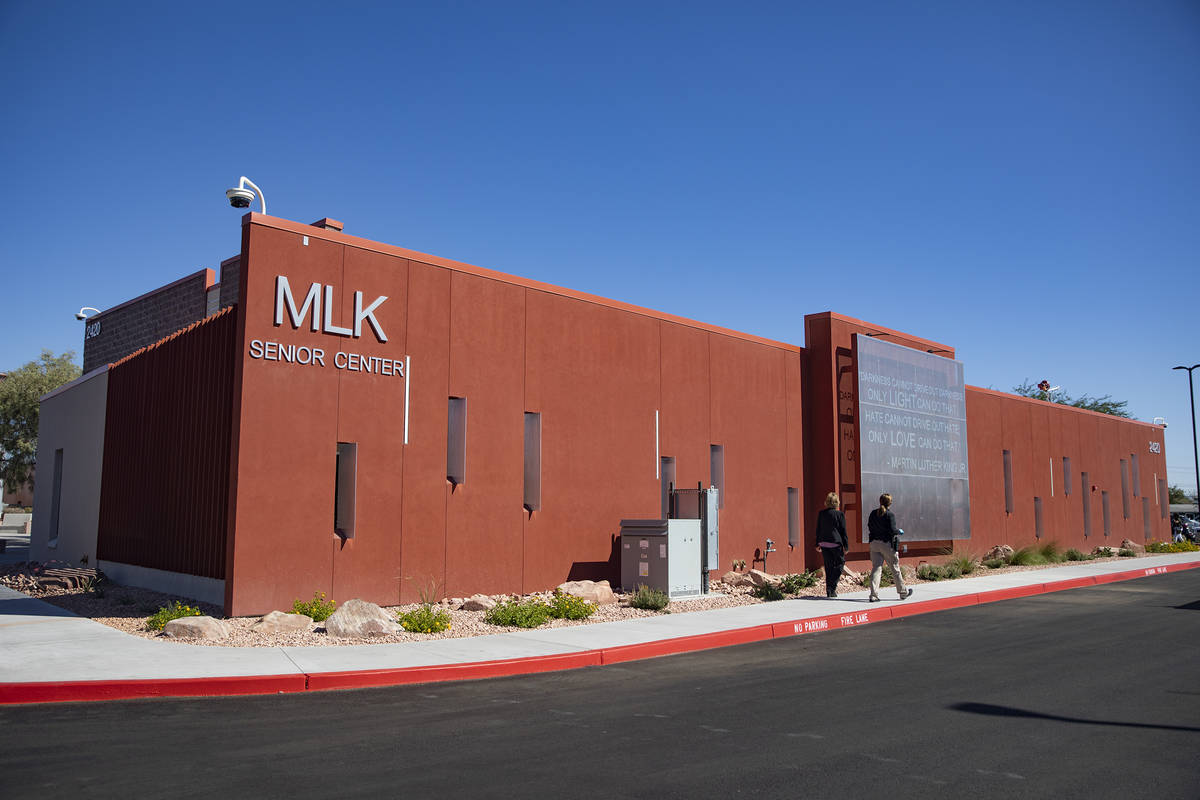 The newly expanded and renovated Martin Luther King Jr. Senior Center in North Las Vegas, Monda ...