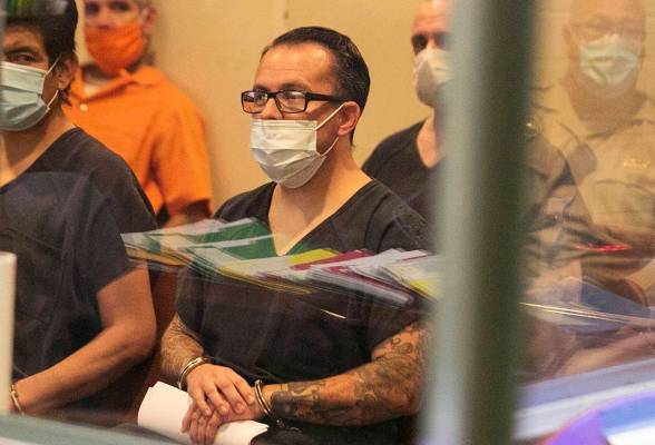 Phillip Merrill, a friend of suspected boogaloo member Stephen Parshall, appears in court at th ...