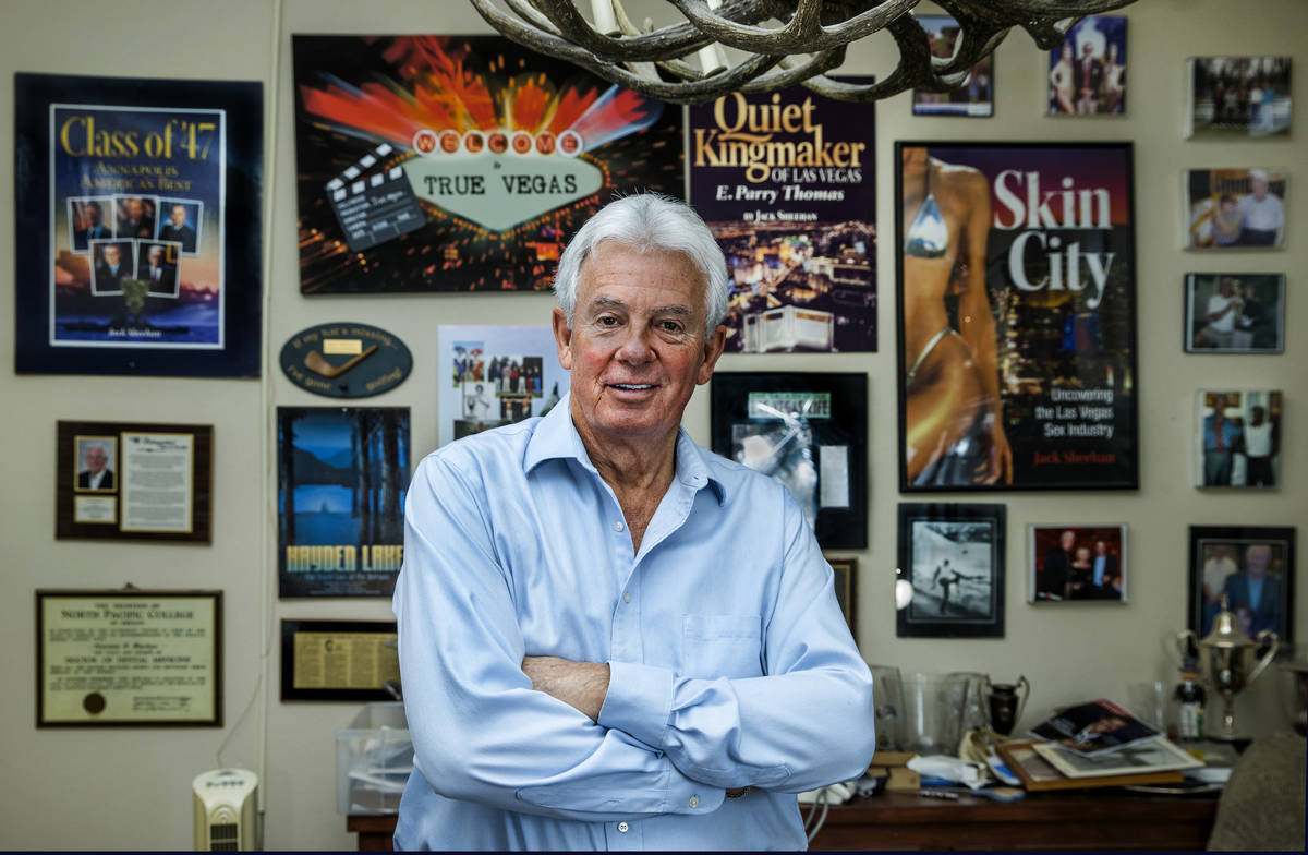 Author Jack Sheehan in his home office where he does his writing on Friday, Oct. 30, 2020, in L ...