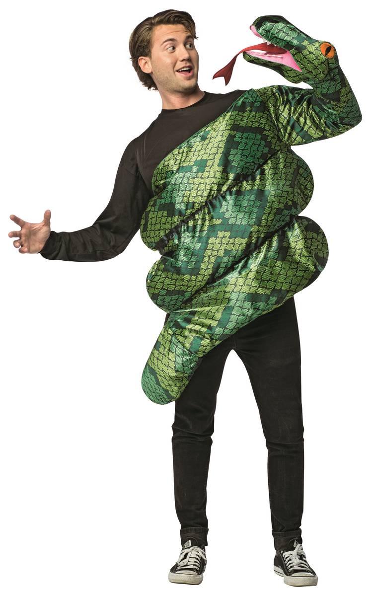 Adult Anaconda Snake Squeeze Costume evokes Kenny Stabler. (findcostume.com)