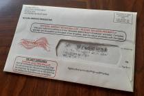 Balloting information enclosed with mail-in ballots sent to voters in Lyon and Humboldt countie ...