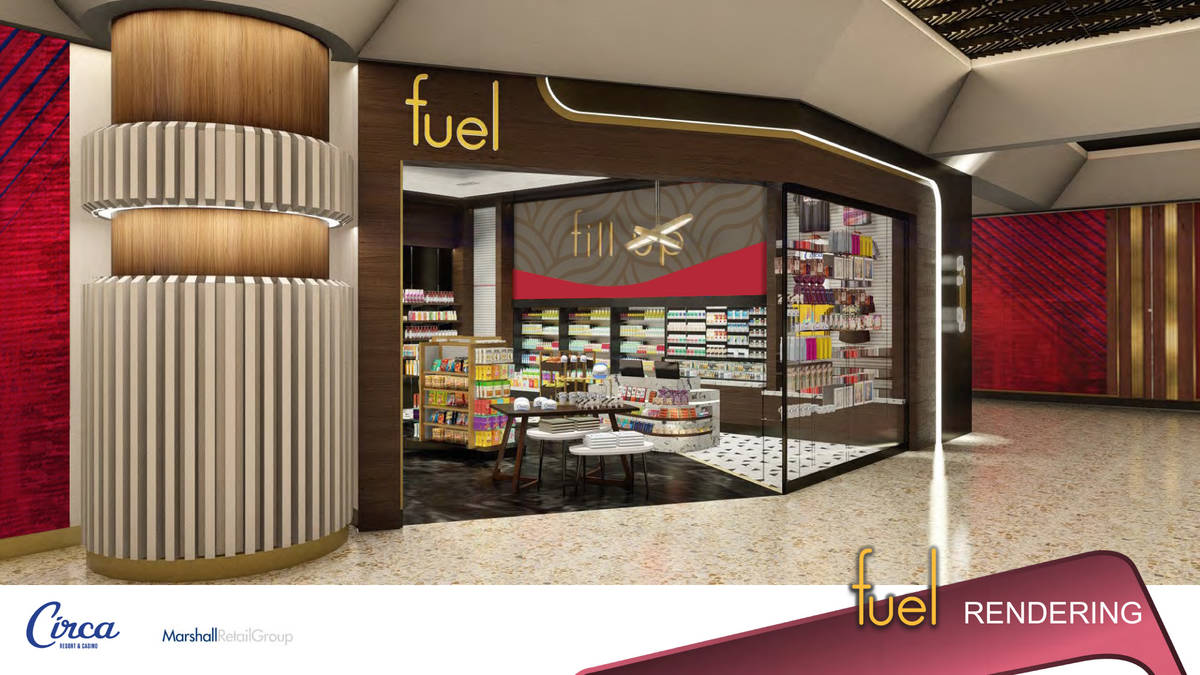A rendering of Fuel, one of the retail components inside Circa. (Circa)
