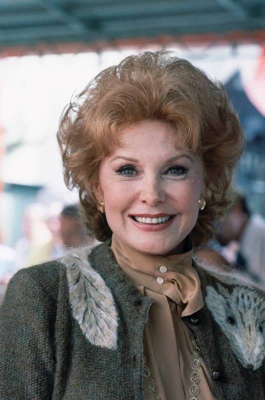 FILE - In this Sept. 28, 1981 file photo, Actress Rhonda Fleming poses for a photo in Hollywood ...