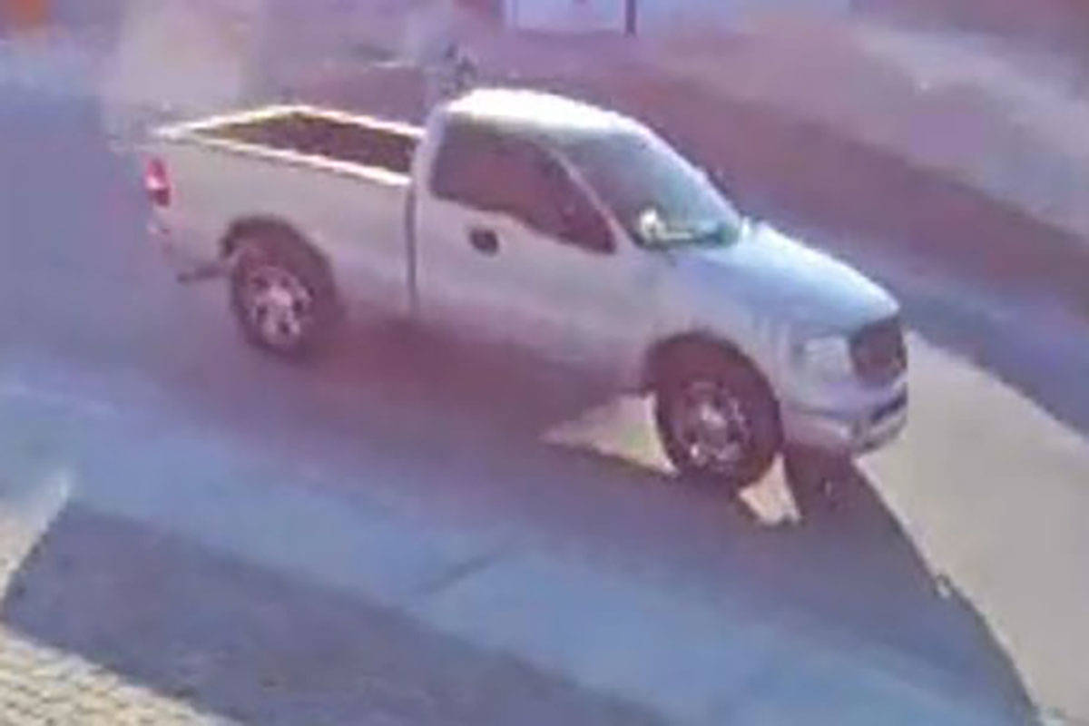 Police are searching for an older silver Ford F-150 pickup truck with an extended cab, along wi ...