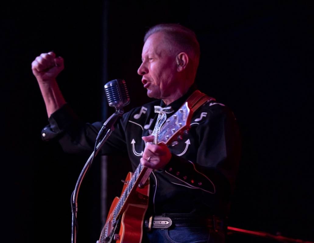 The Reverend Horton Heat's Jim Heath preforms at the Fremont Country Club on Thursday, Oct. 22, ...