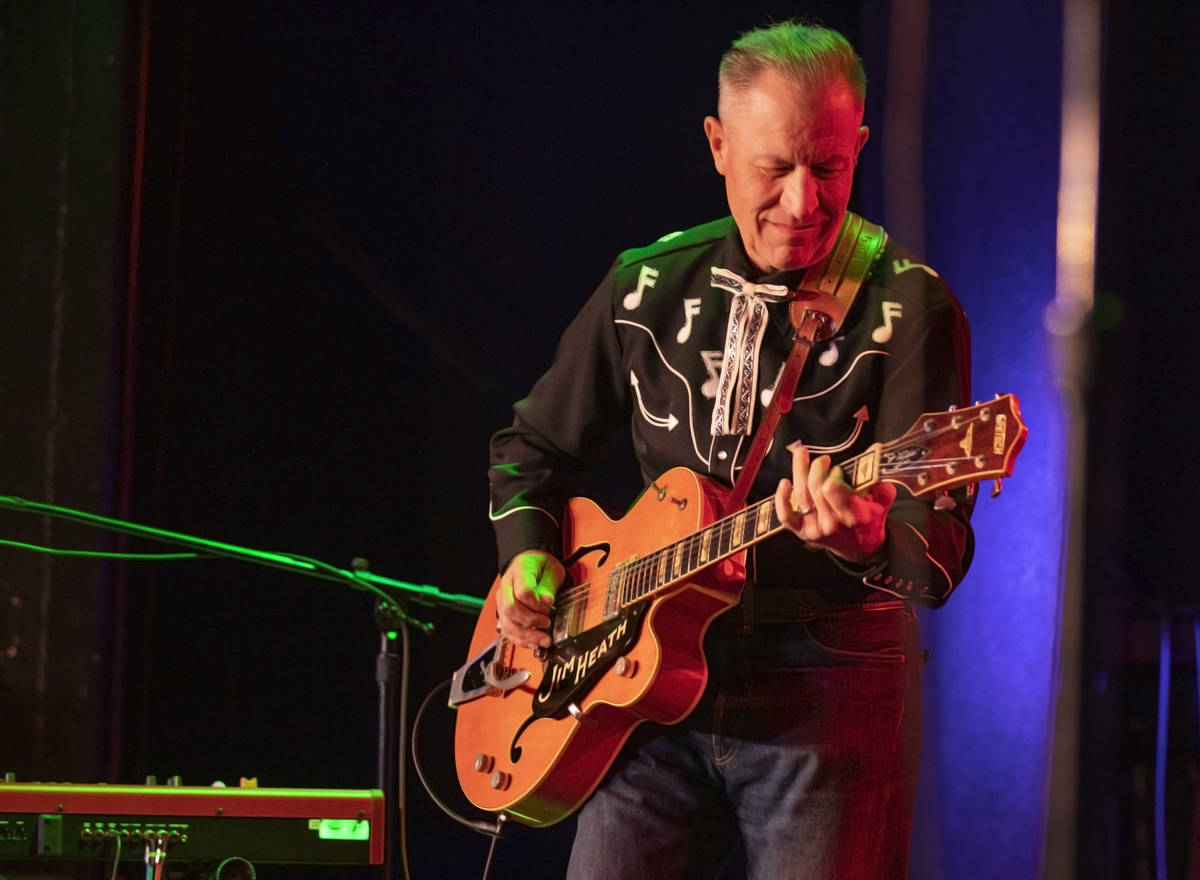 Reverend Horton Heat performs at the Fremont Country Club on Thursday, Oct. 22, 2020, in downto ...