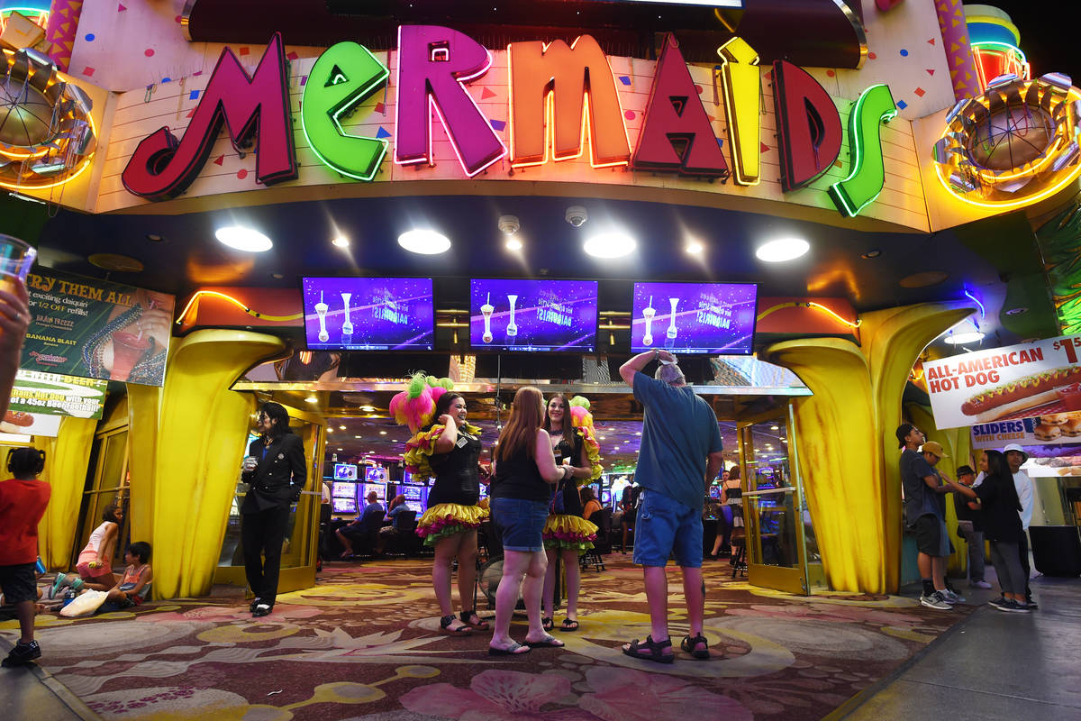 Mermaids Casino is seen at the Fremont Street Experience Saturday, June 25, 2016. (Sam Morris/L ...