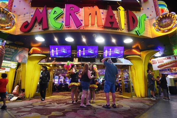 Mermaids Casino is seen at the Fremont Street Experience Saturday, June 25, 2016. (Sam Morris/L ...