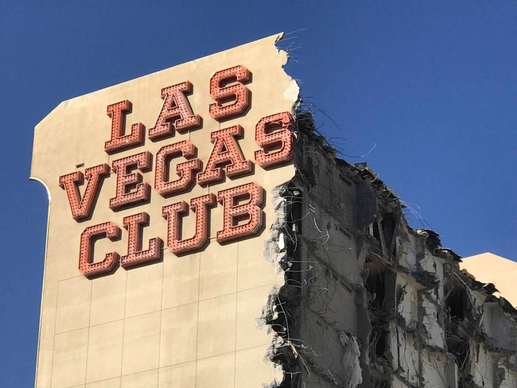 The old Las Vegas Club building is seen on Thursday Oct. 5, 2017. (David Guzman Las Vegas Revie ...