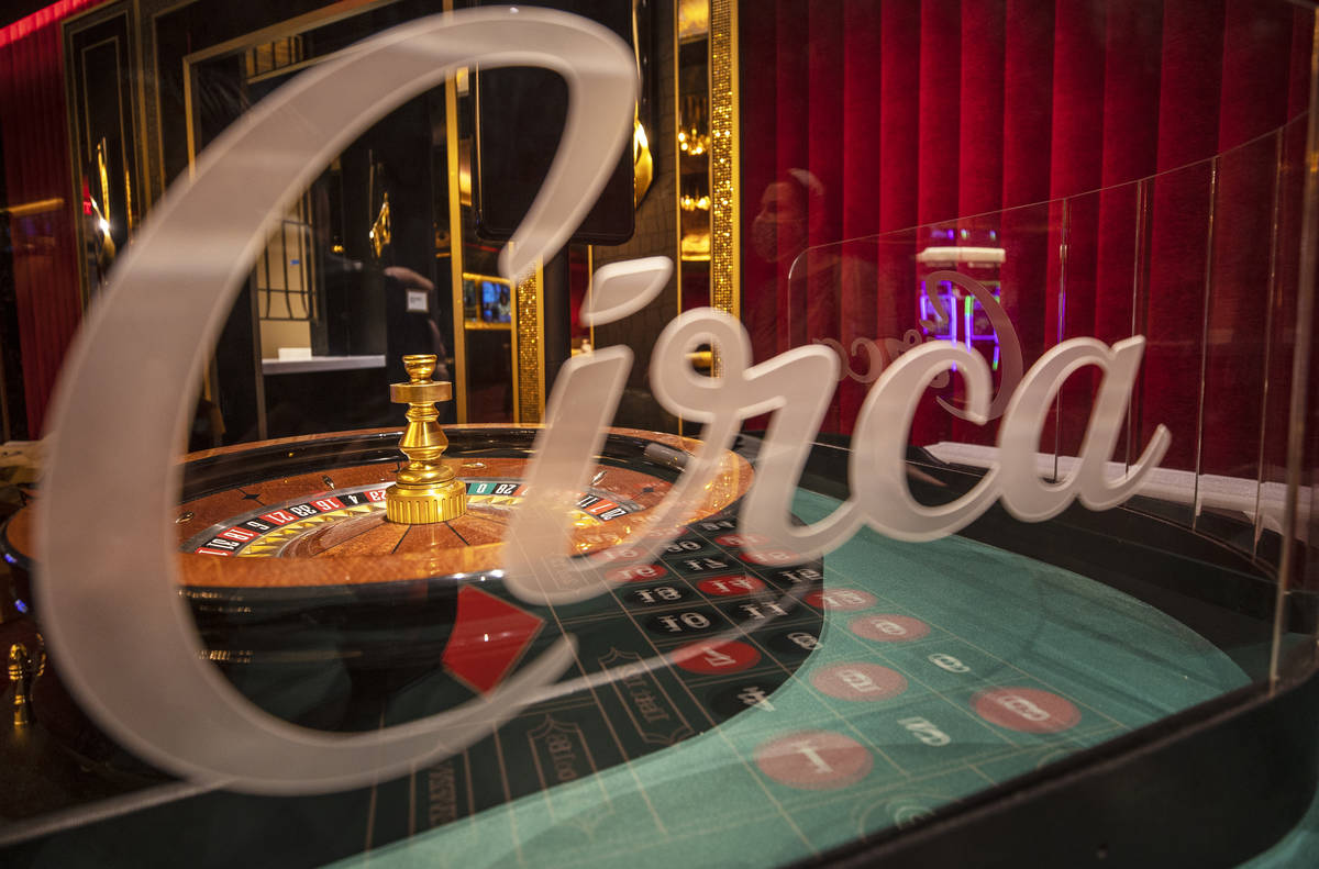 The roulette table in the high-limit gaming area at Circa on Monday, Oct. 19, 2020, in Las Vega ...
