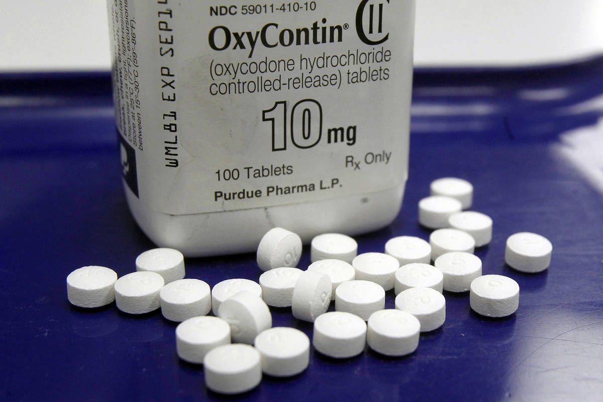Opioid OxyContin is used as a painkiller. AP Photo/Toby Talbot, File