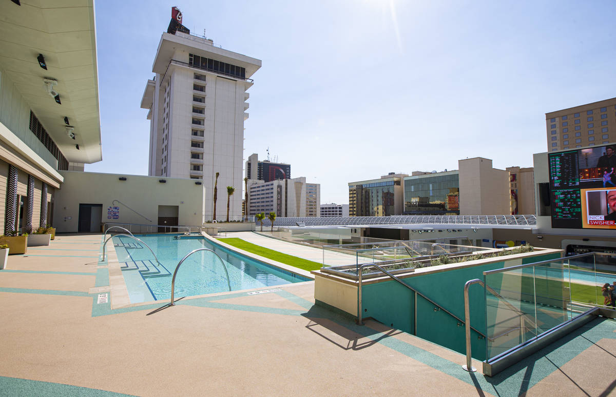 Stadium Swim at Circa, the first from-the-ground-up casino built in downtown Las Vegas in 40 ye ...
