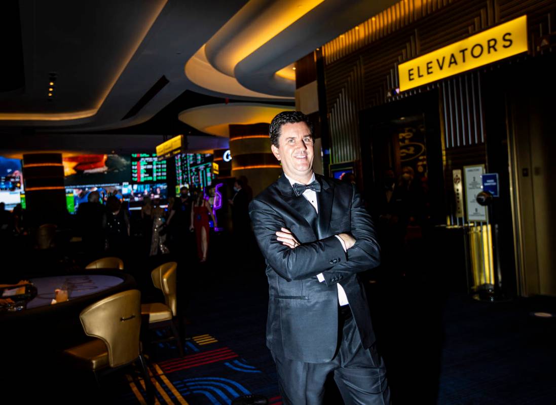 Greg Stevens, co-owner of Circa, poses for a photo during the VIP black-tie grand opening event ...