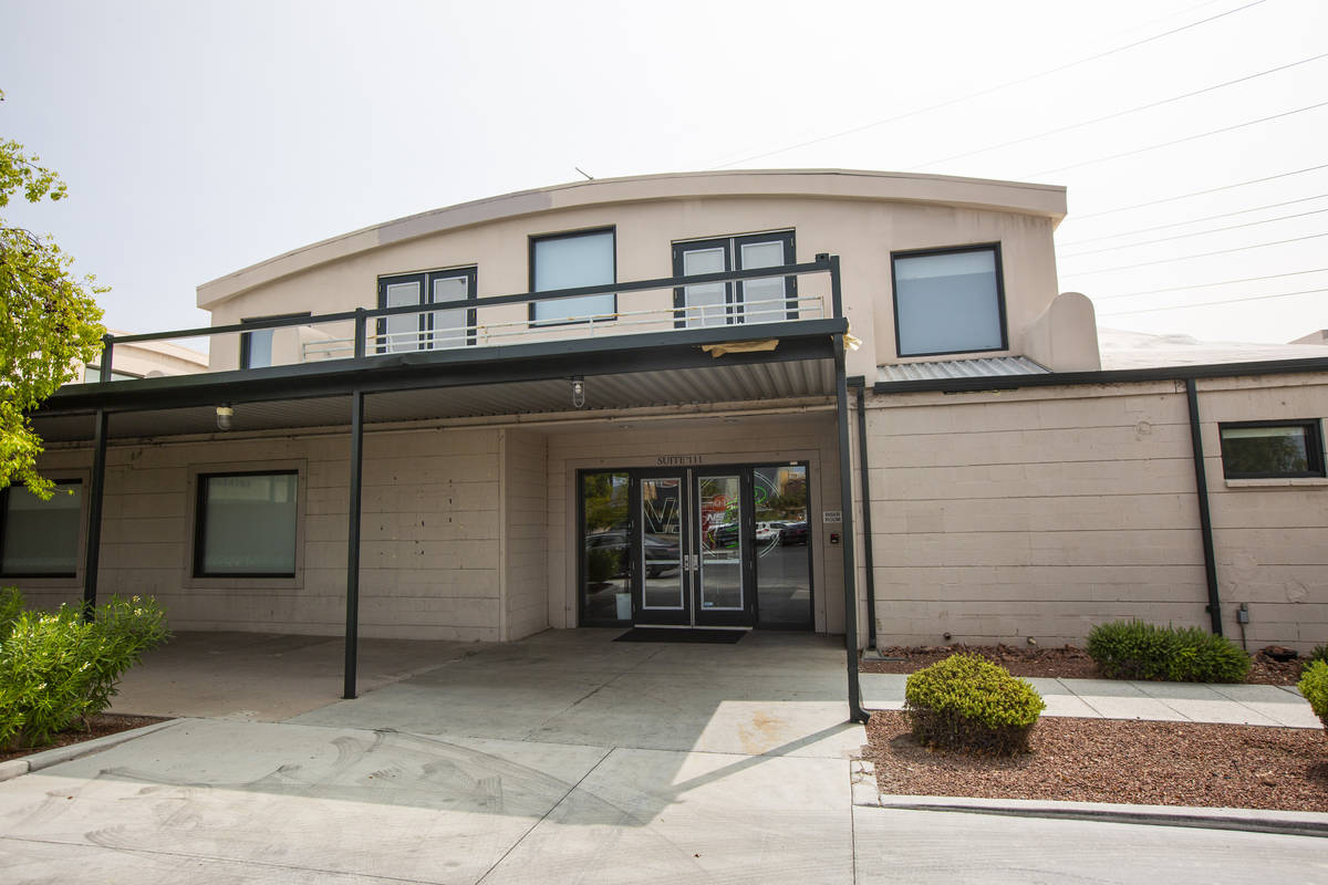 An exterior view of the offices of cybersecurity company NS8 in downtown Las Vegas on Friday, S ...