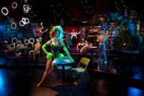 "Absinthe" cast members are shown during the return of "Absinthe" at Caesars Palace on Wednesda ...