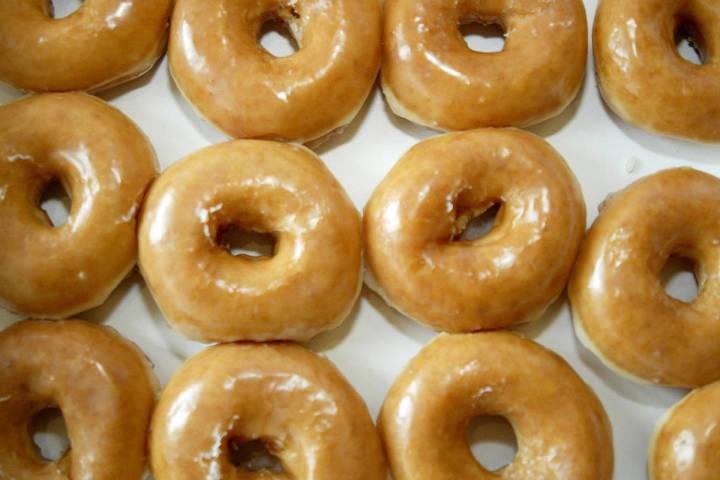 Krispy Kreme glazed doughnuts (Nell Redmond/ Bloomberg News)