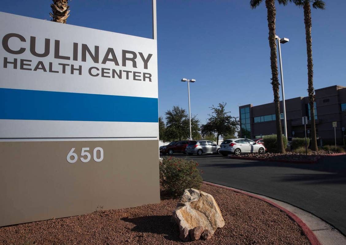 The Culinary Health Clinic is seen on Friday, Oct. 23, 2020, in Las Vegas. (Bizuayehu Tesfaye/L ...