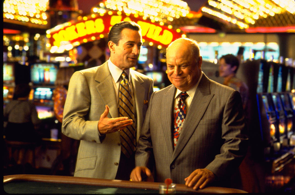 Sam "Ace" Rothstein (Robert De Niro), left, and casino manager Billy Sherbert (Don Rickles) tal ...