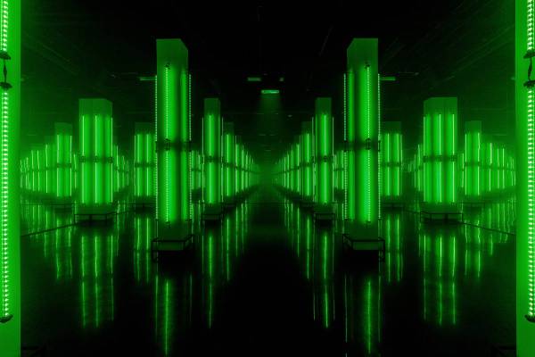 “Cluster," a mix of light and advanced technology in an interactive, 360-degree experience, i ...