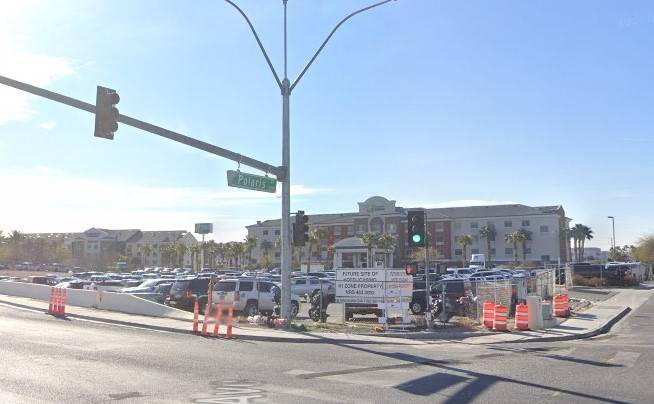 The southeast corner of Russell Road and Polaris Avenue in Las Vegas. (Google maps)