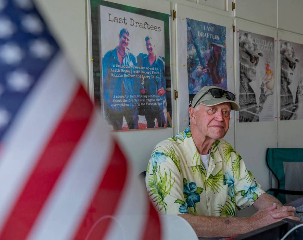 “Last Draftees” co-author and Vietnam veteran Robert Foust, is seen in the garage of co-aut ...