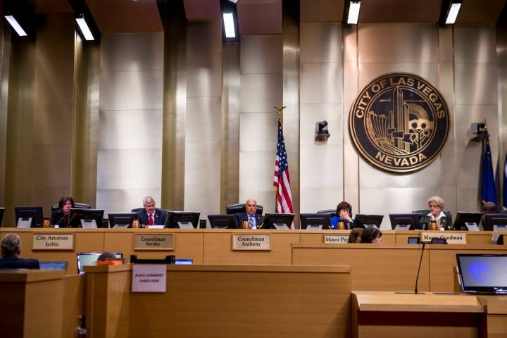 City council members. (Las Vegas Review-Journal file photo)