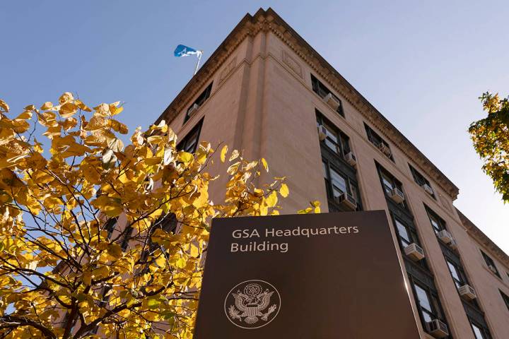 The General Services Administration (GSA) building is seen, Tuesday, Nov. 10, 2020, in Washingt ...