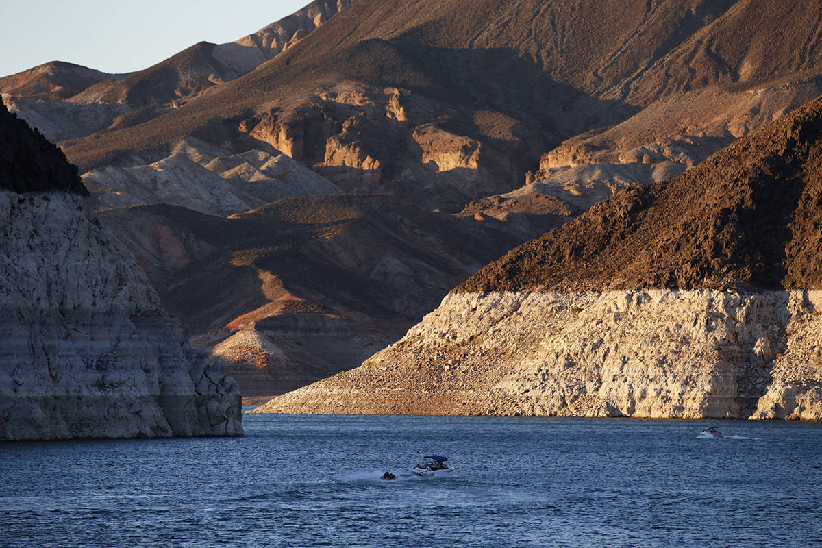 Winds may reach 50 mph on Lake Mead (shown) and Lake Mohave on Thursday, Nov. 26, 2020, and Fri ...