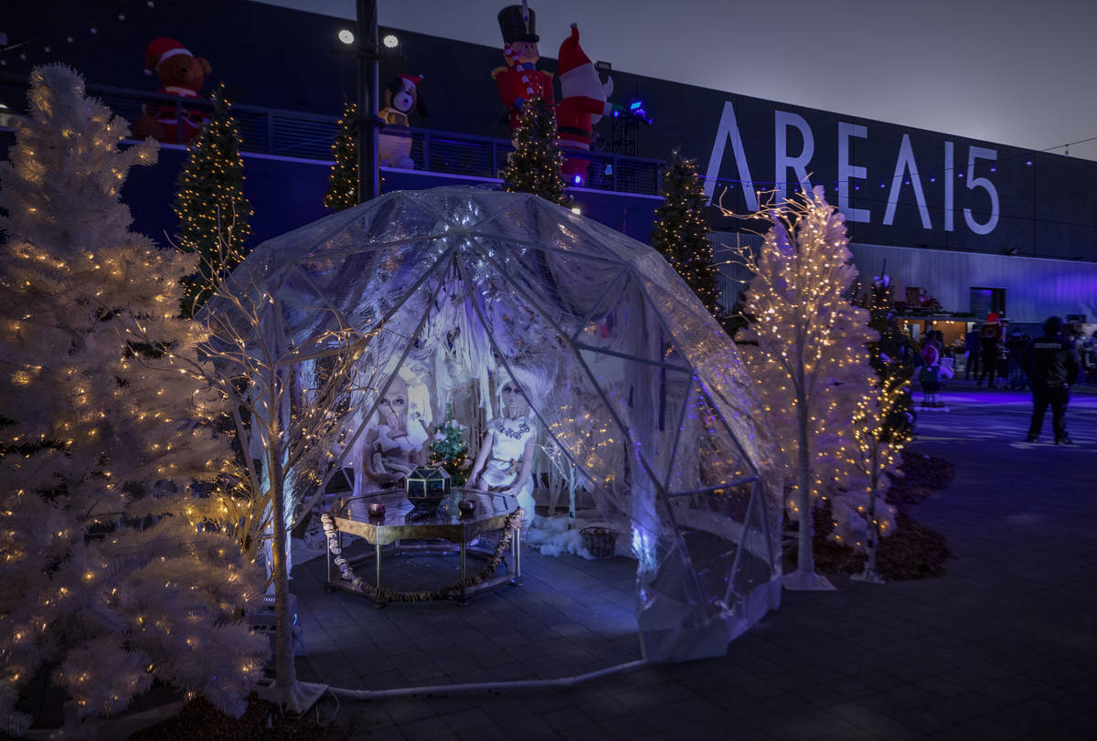 Area15's "Wanderland" holiday experience kicks off on Friday, Nov. 27, 2020, in Las Vegas. (Eli ...