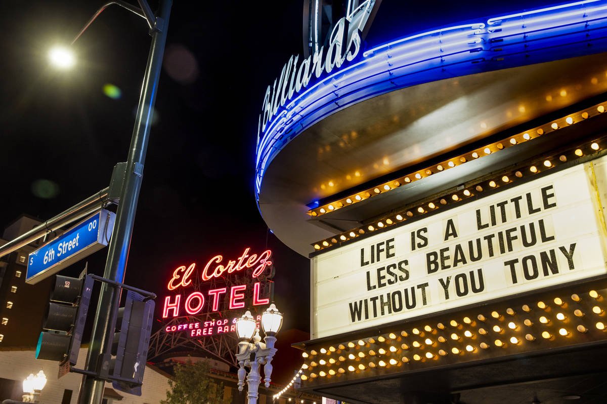 Tony Shieh once climbed the brick exterior of the Fremont Country Club. (L.E. Baskow/Las Vegas ...