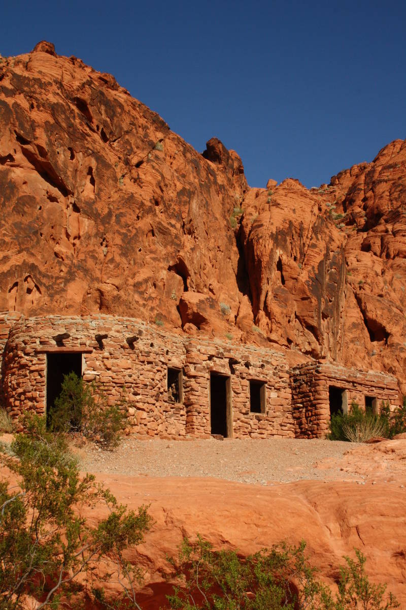 The Civilian Conservation Corps built these sandstone cabins in 1934. (Deborah Wall/Las Vegas R ...