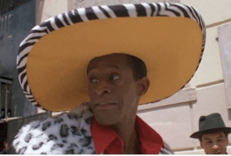 A screen grab of a GIF of Antonio Fargas in his role as Flyguy in "I'm Gonna Git You Sucka." (J ...