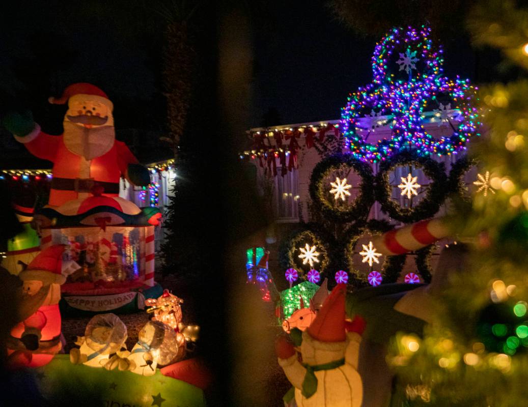 A house located on East Houston Drive is seen decorated for the season and listed on the Parent ...
