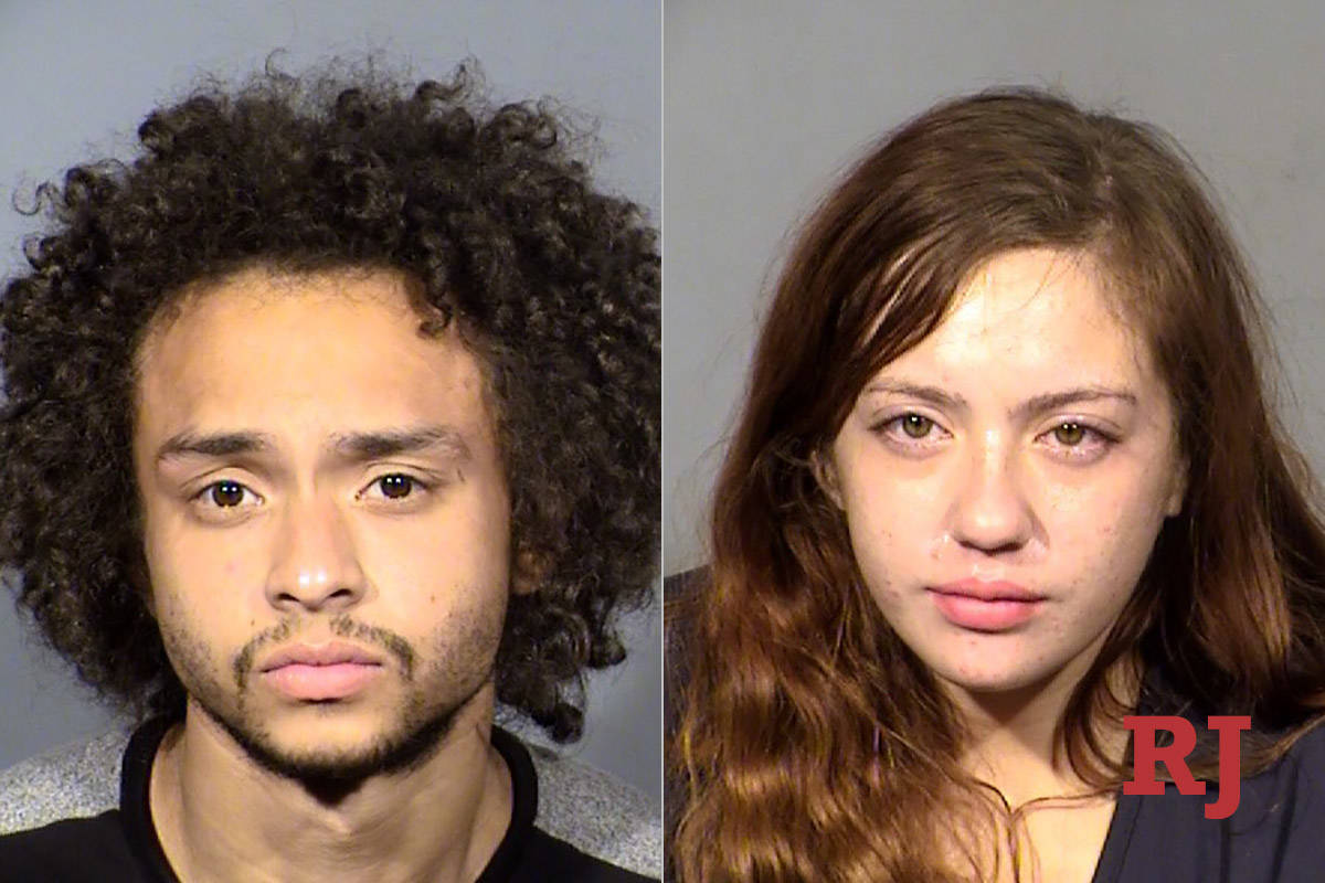 Kyle Harris, left and Delilah Mejia-Lopez (Las Vegas Metropolitan Police Department)