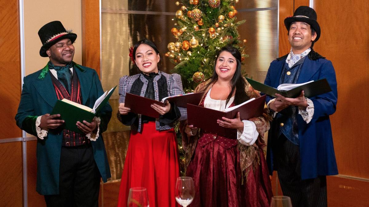 Carolers at Lawry's the Prime Rib. (Lawry's)