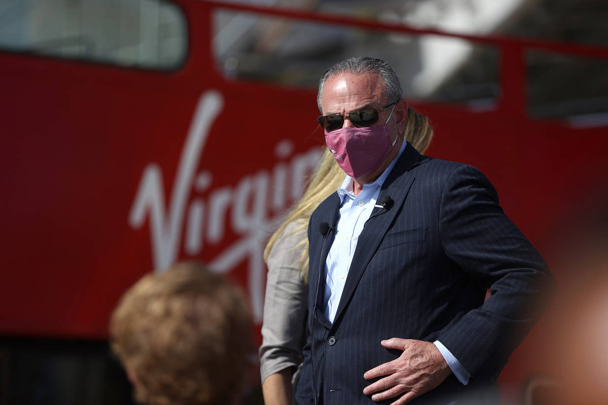 Richard “Boz” Bosworth speaks during a press conference to announce the reopening ...