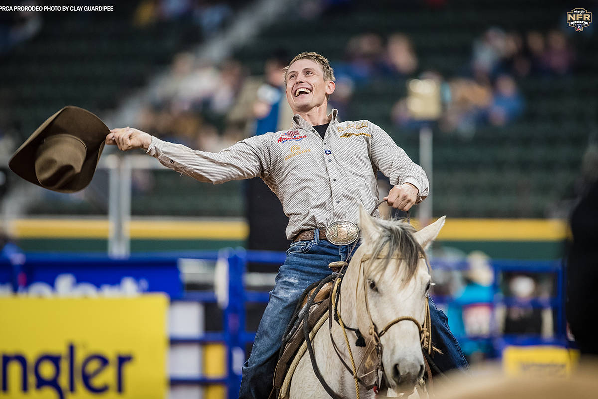 Tuf Cooper from Decatur, Texas, on Friday, Dec. 11, 2020, on Day 9 of the Nationals Finals Rode ...