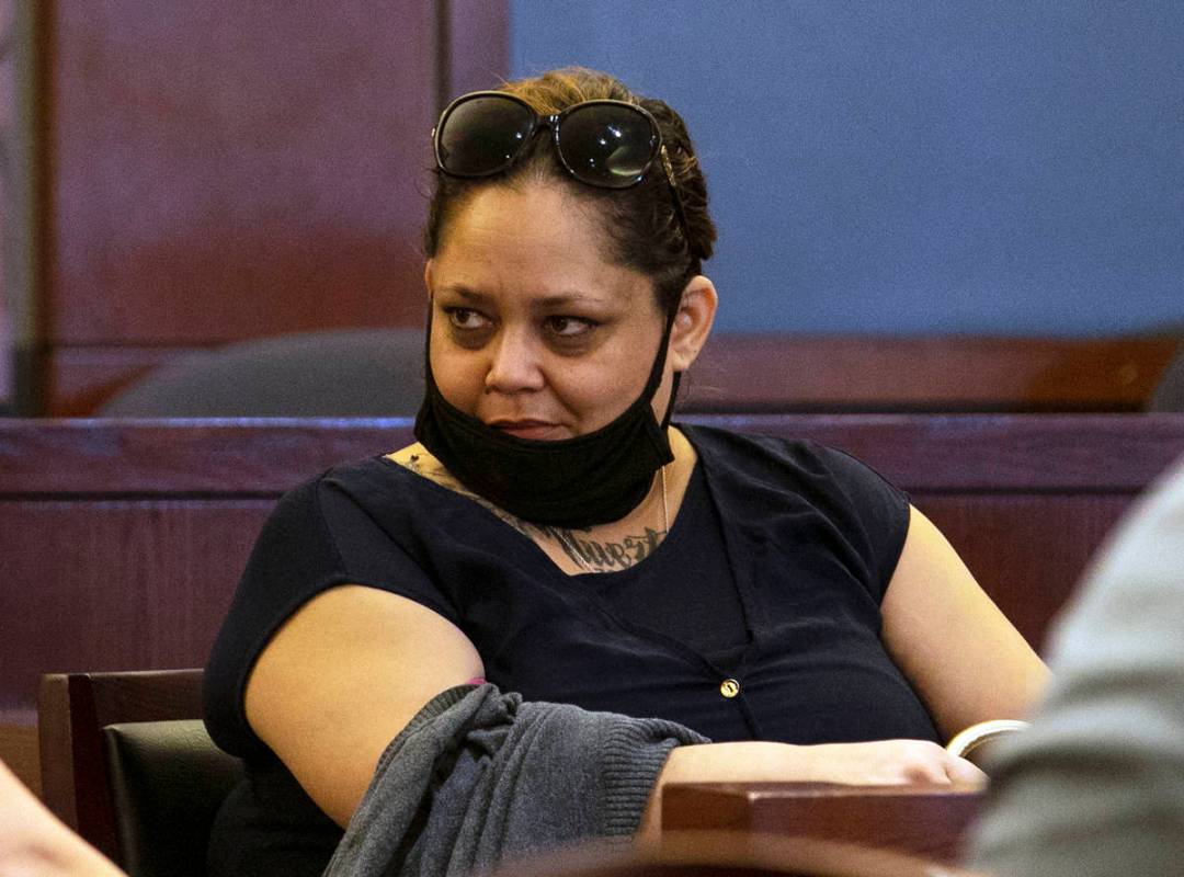 Malinda Mier, co-defendant in the Alpine Apartments fire, appears in court during the continuat ...