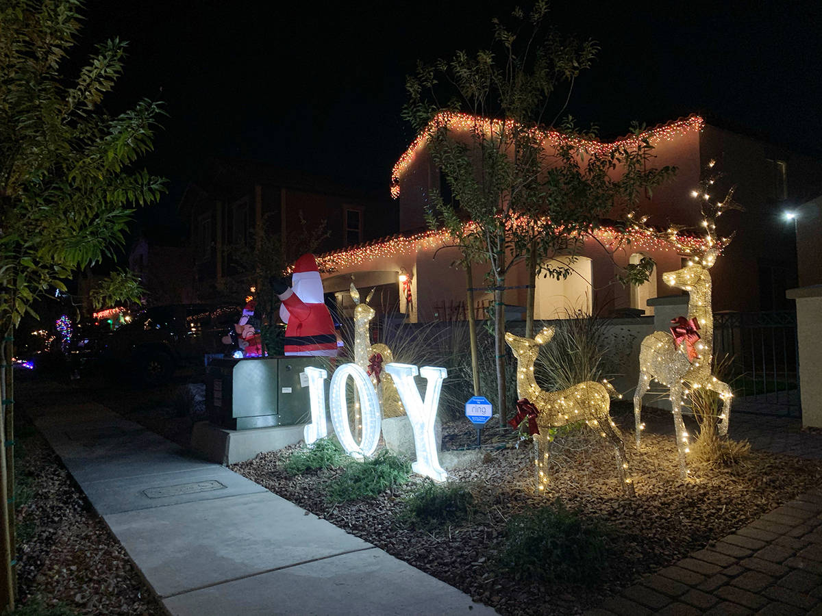 The annual Light Up Cadence contest encourages residents to decorate their homes’ exterior wi ...