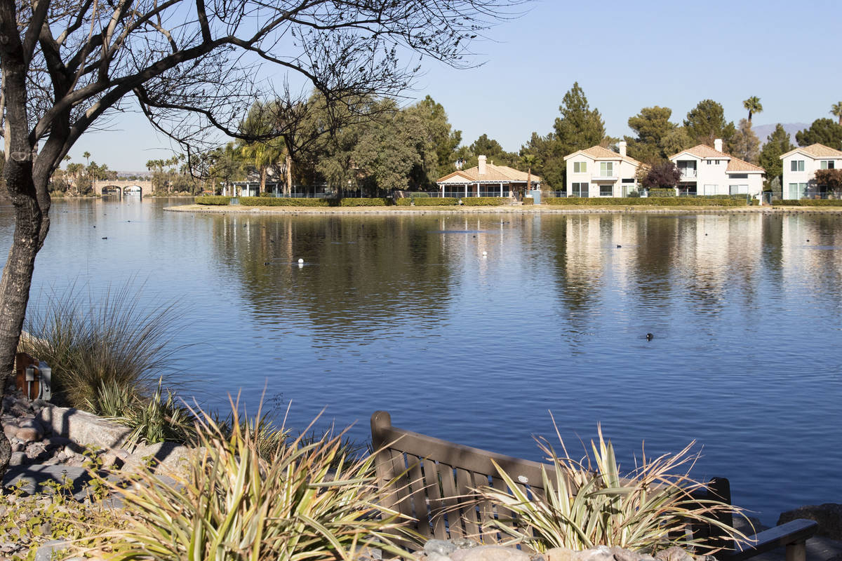 Lake Jacqueline is seen where a woman's body was found floating at Regatta and Mariner drives, ...