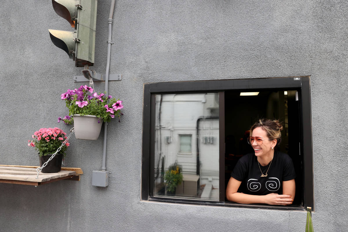 Nina Manchev of Banichka at Vegas Test Kitchen on East Fremont Street in downtown Las Vegas Mon ...