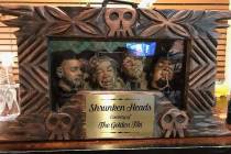 A case created by Vegas wood-carving artist "Billy The Crud" is shown with the "Pawn Stars" shr ...