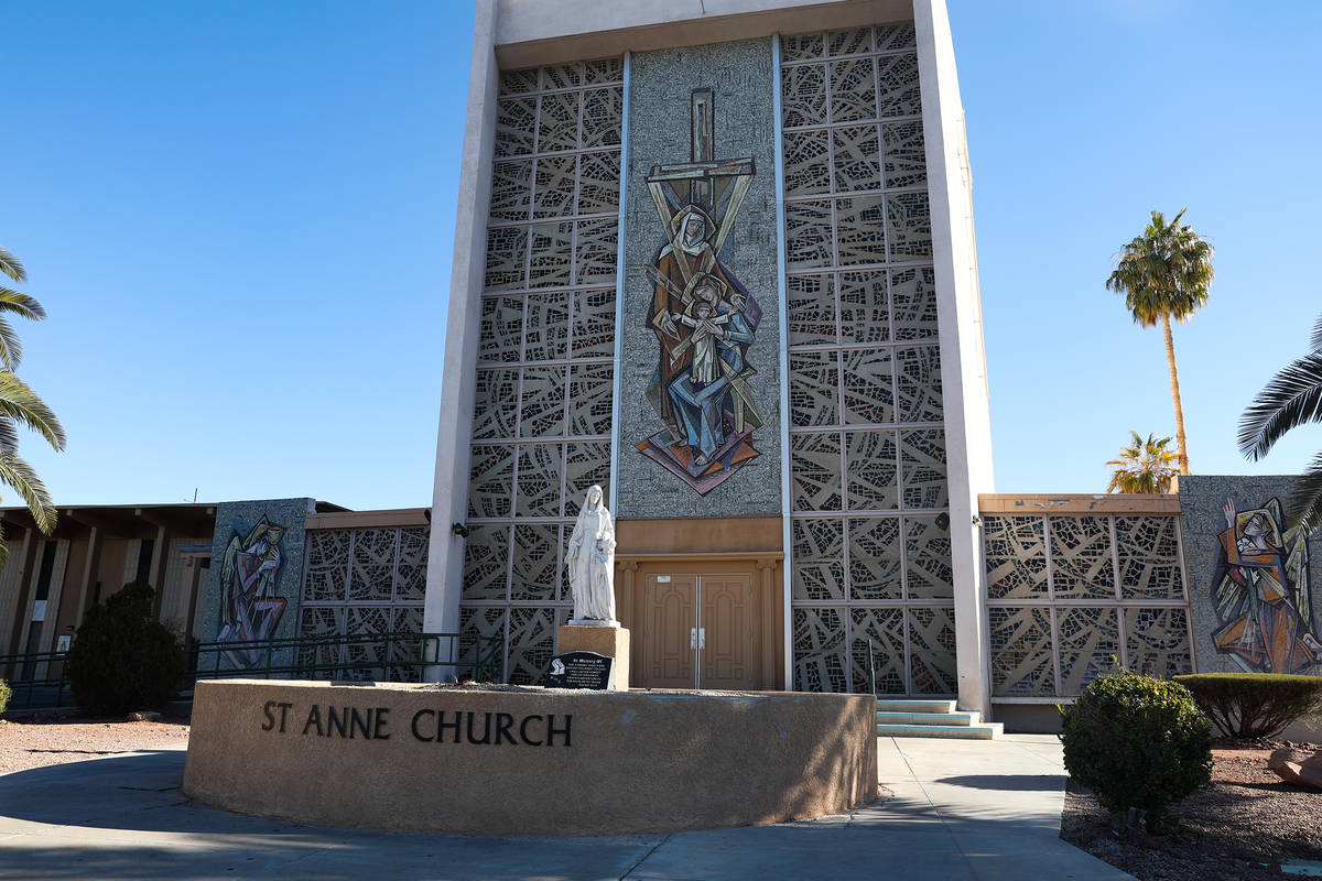 St. Anne's Catholic Church in Las Vegas, Sunday, Dec. 20, 2020. A federal appeals court recentl ...