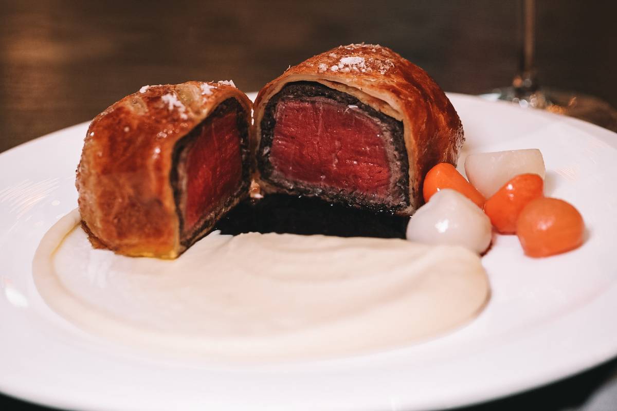 Beef Wellington from Gordon Ramsay Hell's Kitchen. (Caesars Palace)