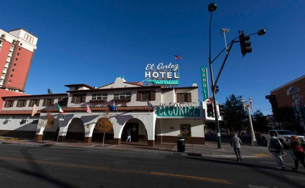 The El Cortez hotel and casino is selling off old carpet squares on Jan. 1. (Ellen Schmidt/Las ...