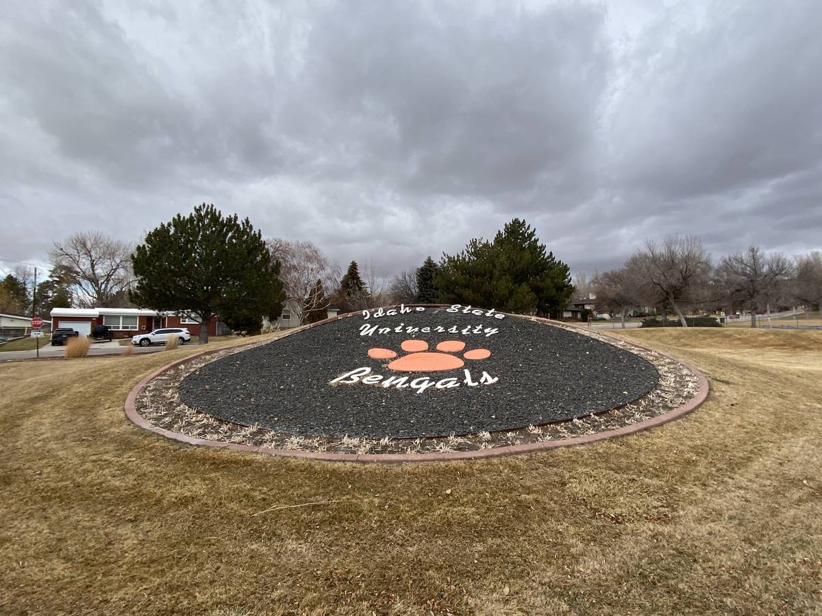 A shot of the outside sign at Holt Arena, formerly the Minidome, at Idaho State University in P ...
