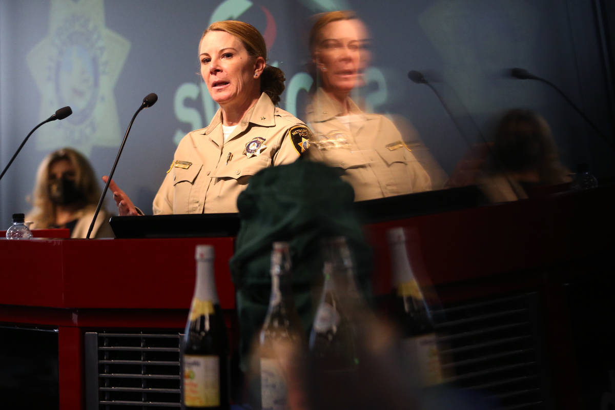 Metropolitan Police Department Deputy Chief Kelly McMahill speaks during a press conference to ...