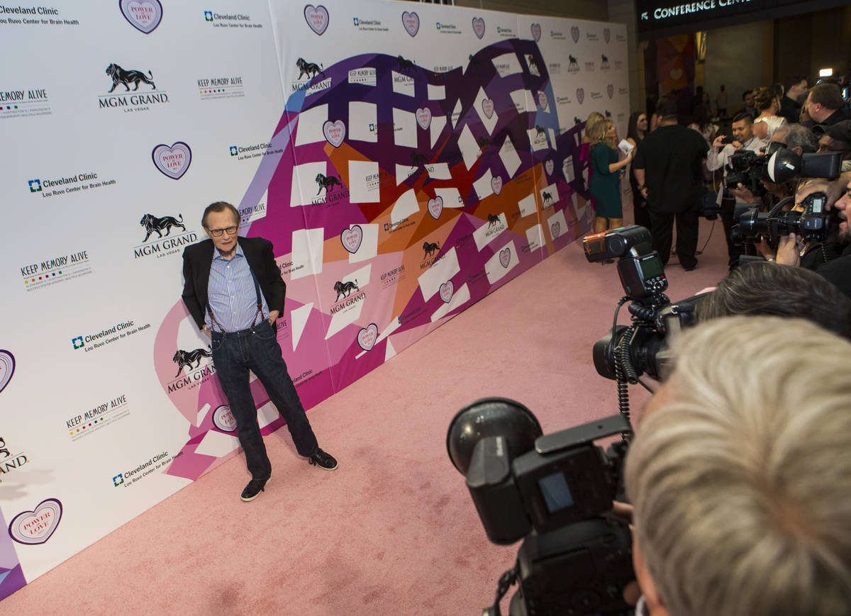 Media personality Larry King on the red carpet before Keep Memory Alive's 21st annual Power of ...