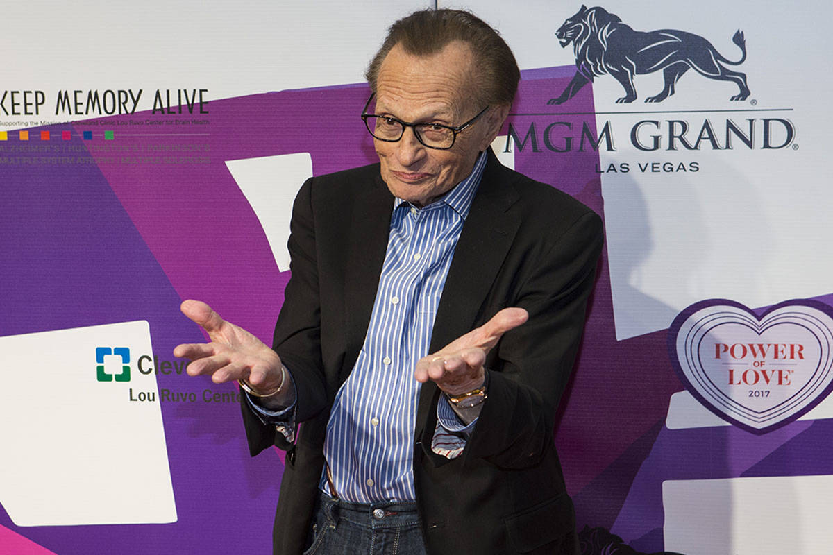 Media personality Larry King on the red carpet before Keep Memory Alive's 21st annual Power of ...