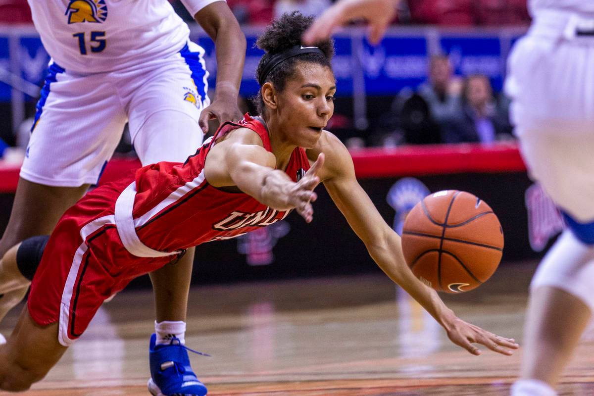UNLV guard Bailey Thomas, shown in March, had a game-high 29 points Thursday in the Lady Rebels ...